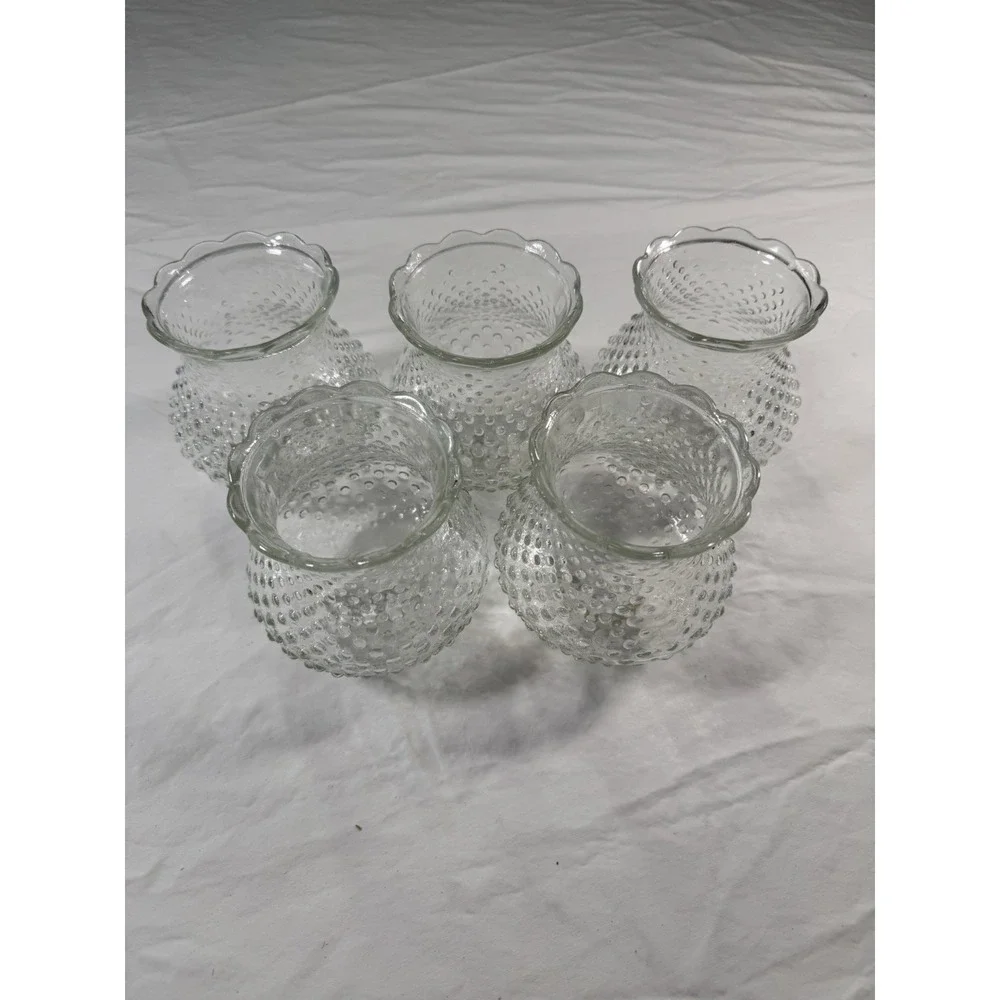Clear VTG Hobnail Shade For Lamps Or Oil Lights 5